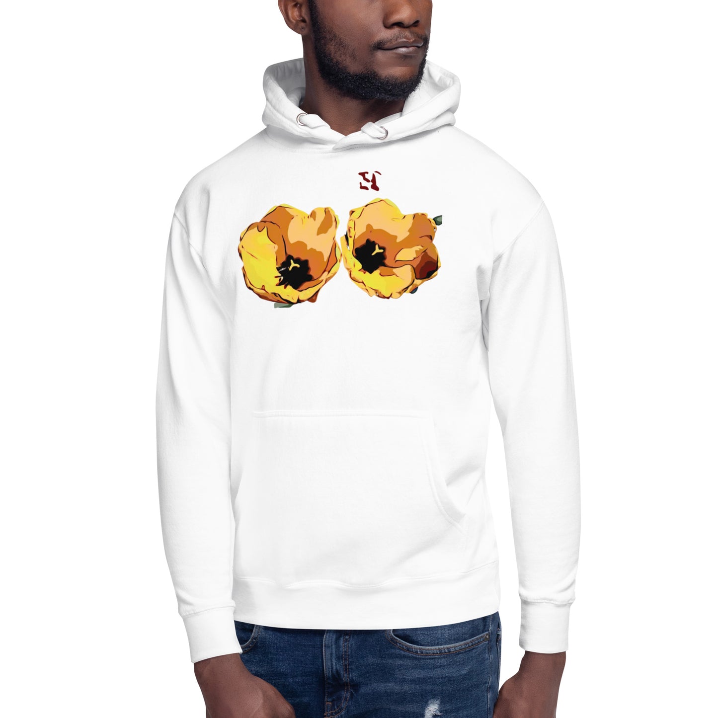 Yellow Tulip Flowers Unisex Hoodie