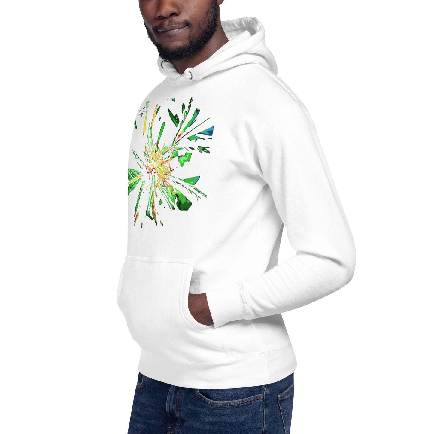Red Flowering Cannabis Plant Unisex Hoodie