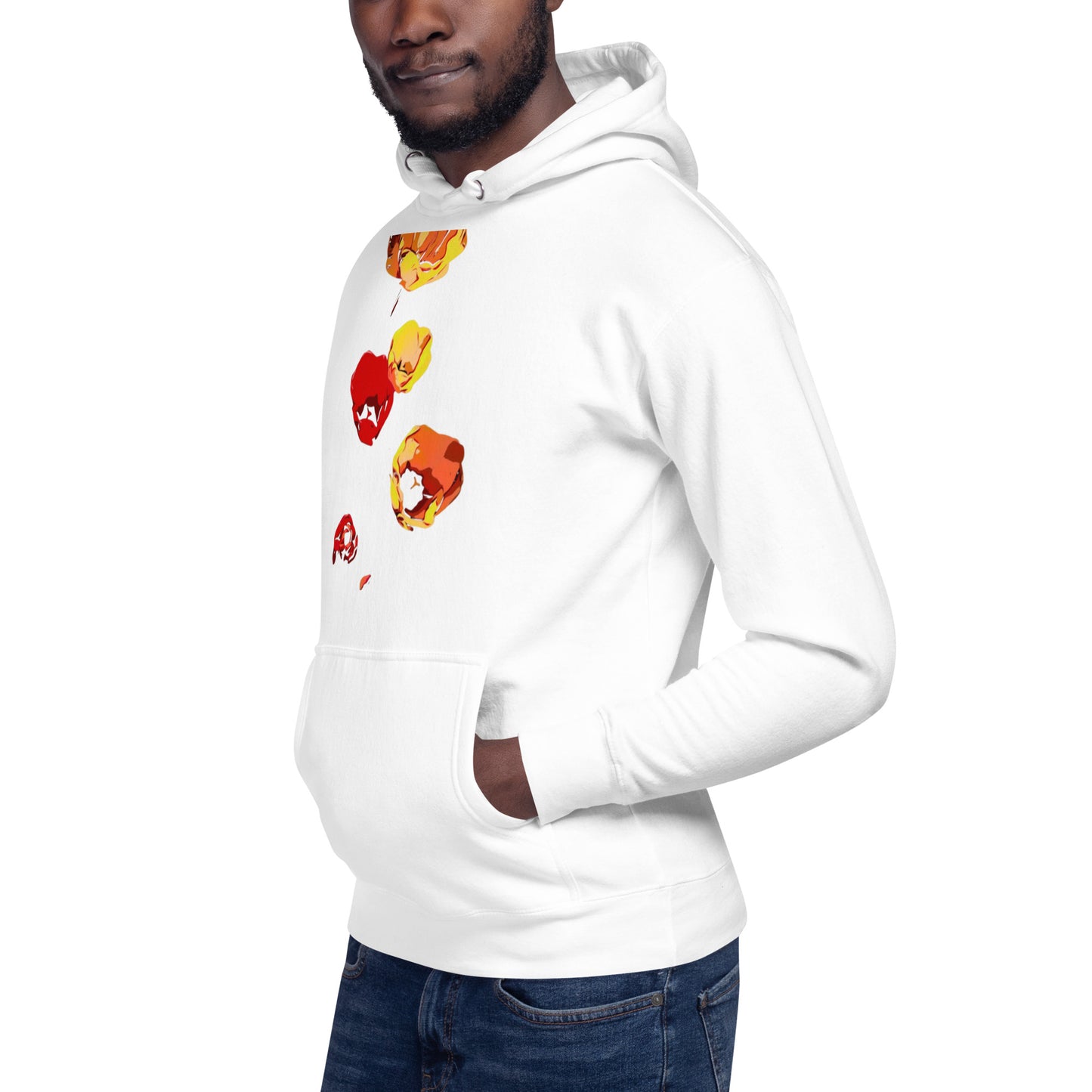 Red and Yellow Tulip Flowers Unisex Hoodie