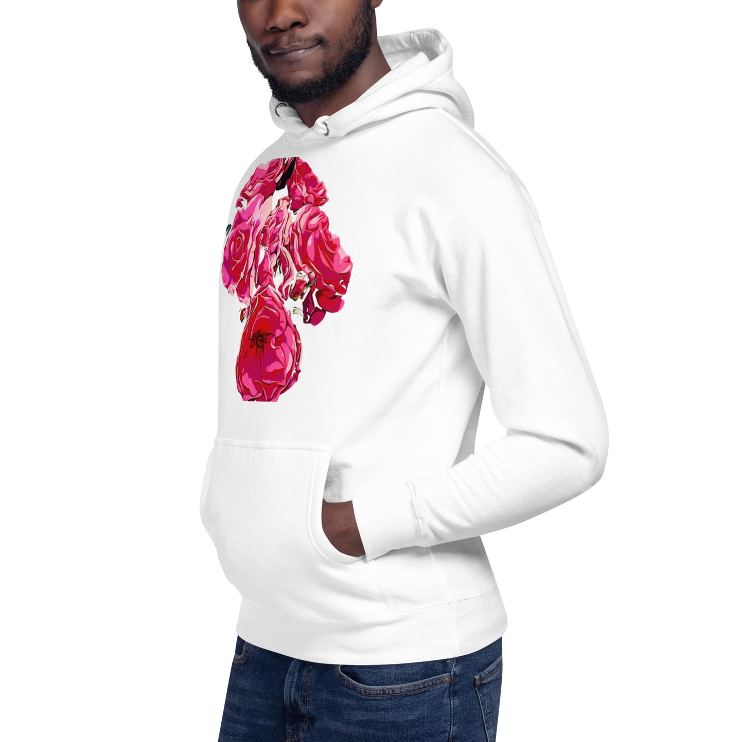 Pink Rose Flowers Unisex Hoodie