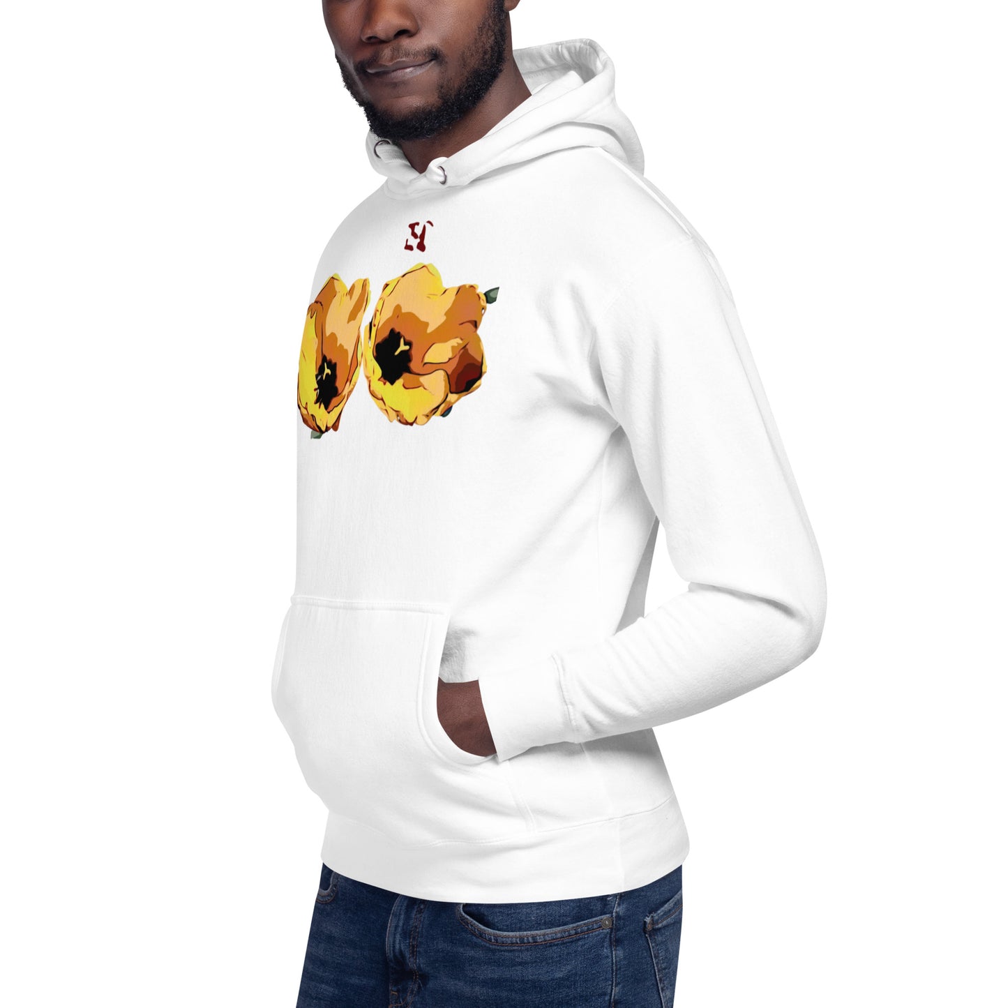 Yellow Tulip Flowers Unisex Hoodie