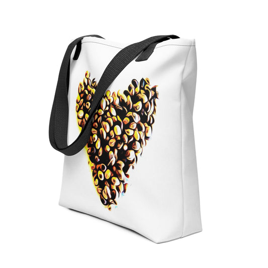 Cannabis Seed Heart Tote Bag