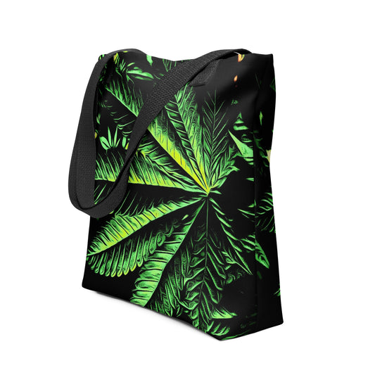 Biggest Cannabis Leaf Tote Bag