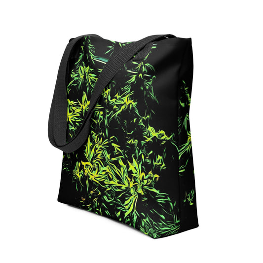 Monster Bush Cannabis Plant Tote Bag