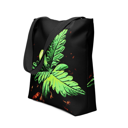 3 Leaf Trifoliate Cannabis Plant Tote Bag