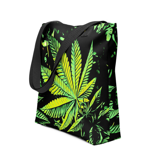 Big Cannabis Leaf Tote Bag