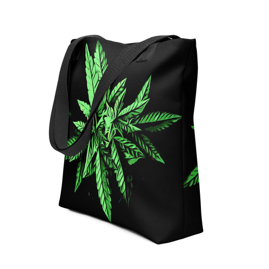 Target Leaf Cannabis Plant Tote Bag