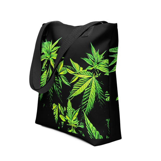 Broad Leaf Vegetative Cannabis Plant Tote Bag