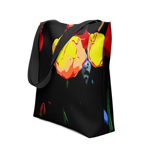 Mix of Tulip Flowers Tote Bag