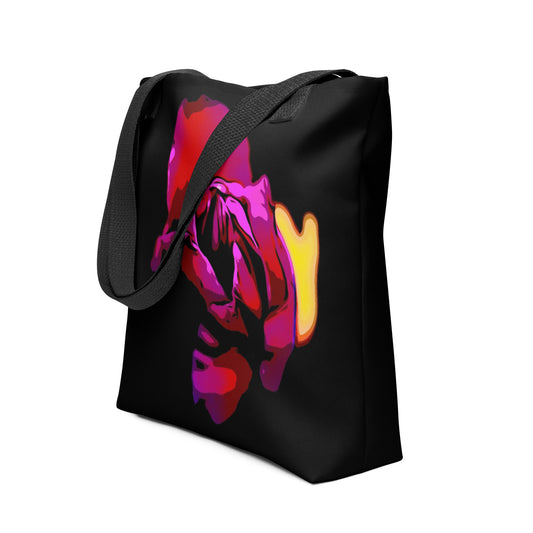 Purple Tulip Flower Tote Bag