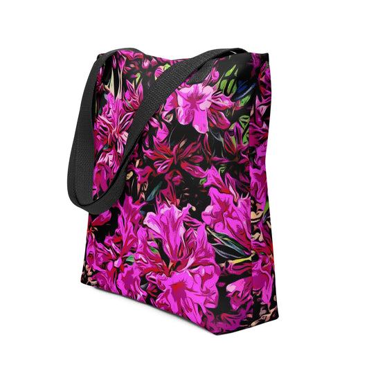 Pink Azalea Flowers Tote Bag