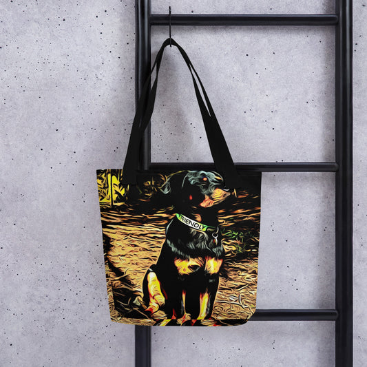 Sunbathing Dog Tote Bag