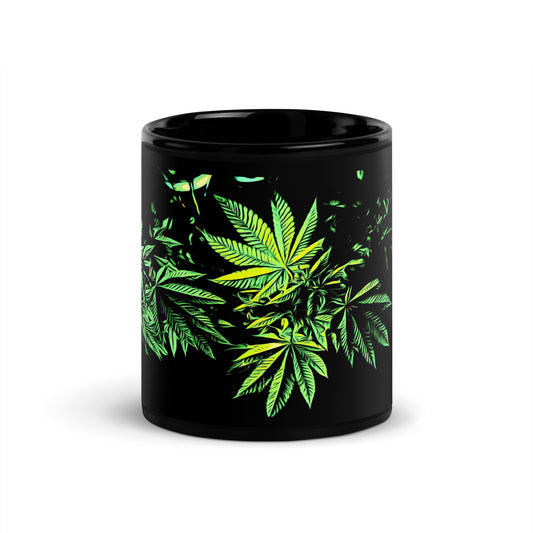 3 Big Cannabis Leaves Mug