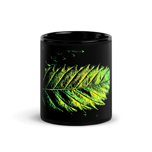 Double Serrated Cannabis Leaf Mug