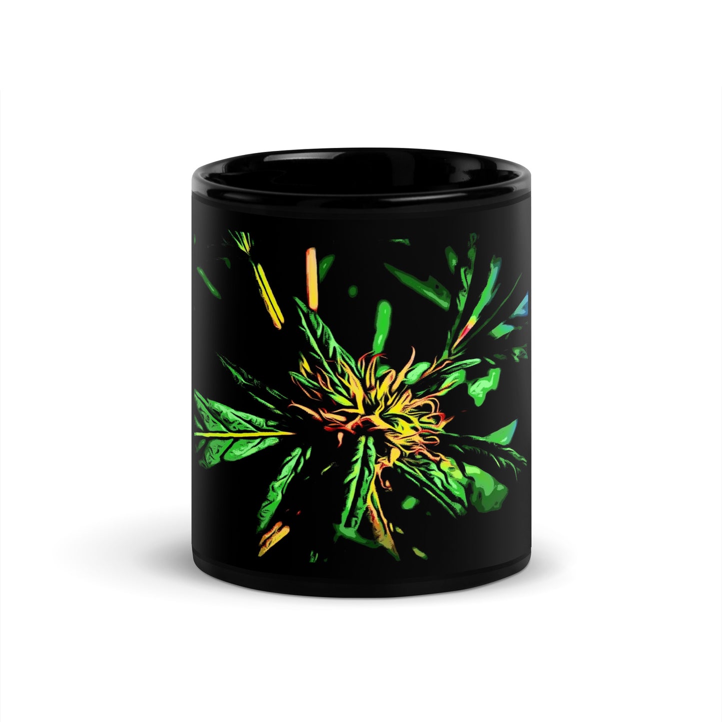 Red Flowering Cannabis Plant Mug