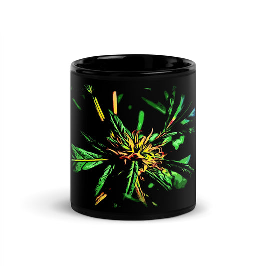 Red Flowering Cannabis Plant Mug