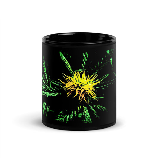 Yellow Flowering Cannabis Plant Mug