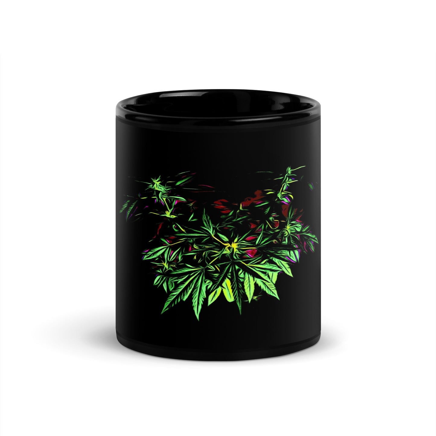 Flowering Wide Leaf Cannabis Plant Mug
