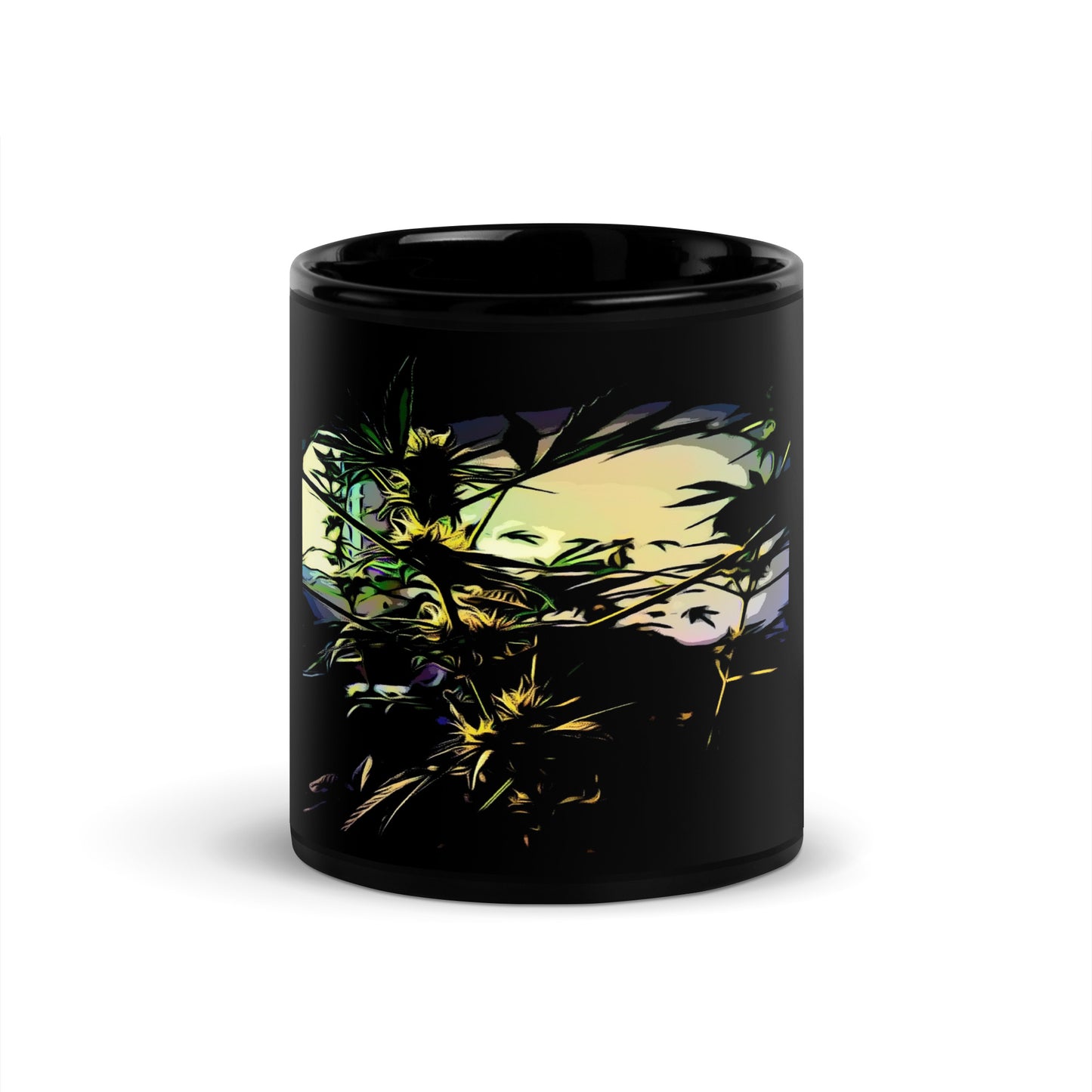 Happy's Blaze Cannabis Variety Black Mug