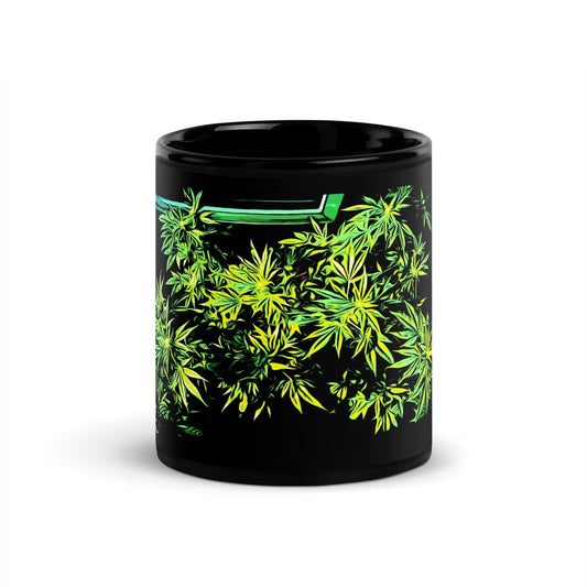 X Shaped Cannabis Plant Mug