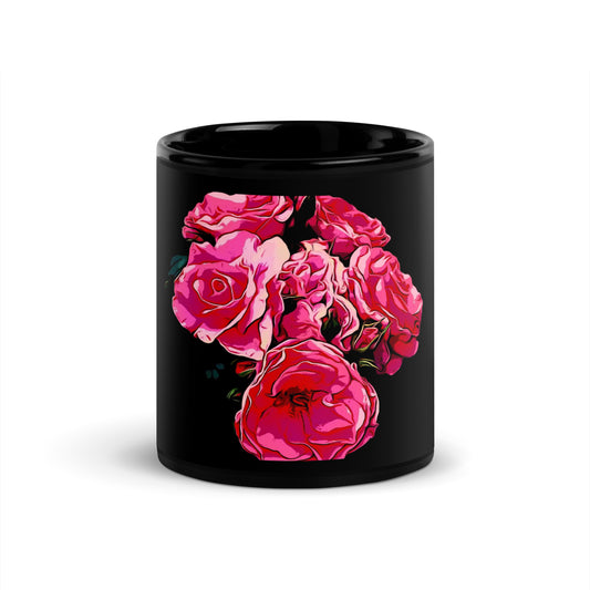 Pink Rose Flowers Mug