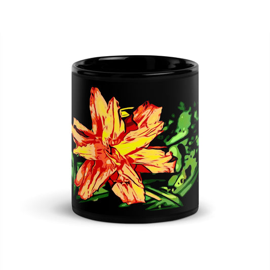 Orange Flower Mug