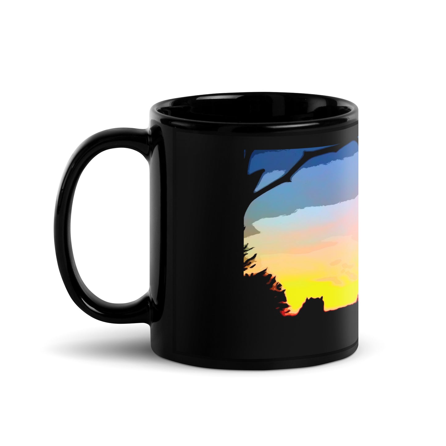 Orchid Flower at Sunset Mug
