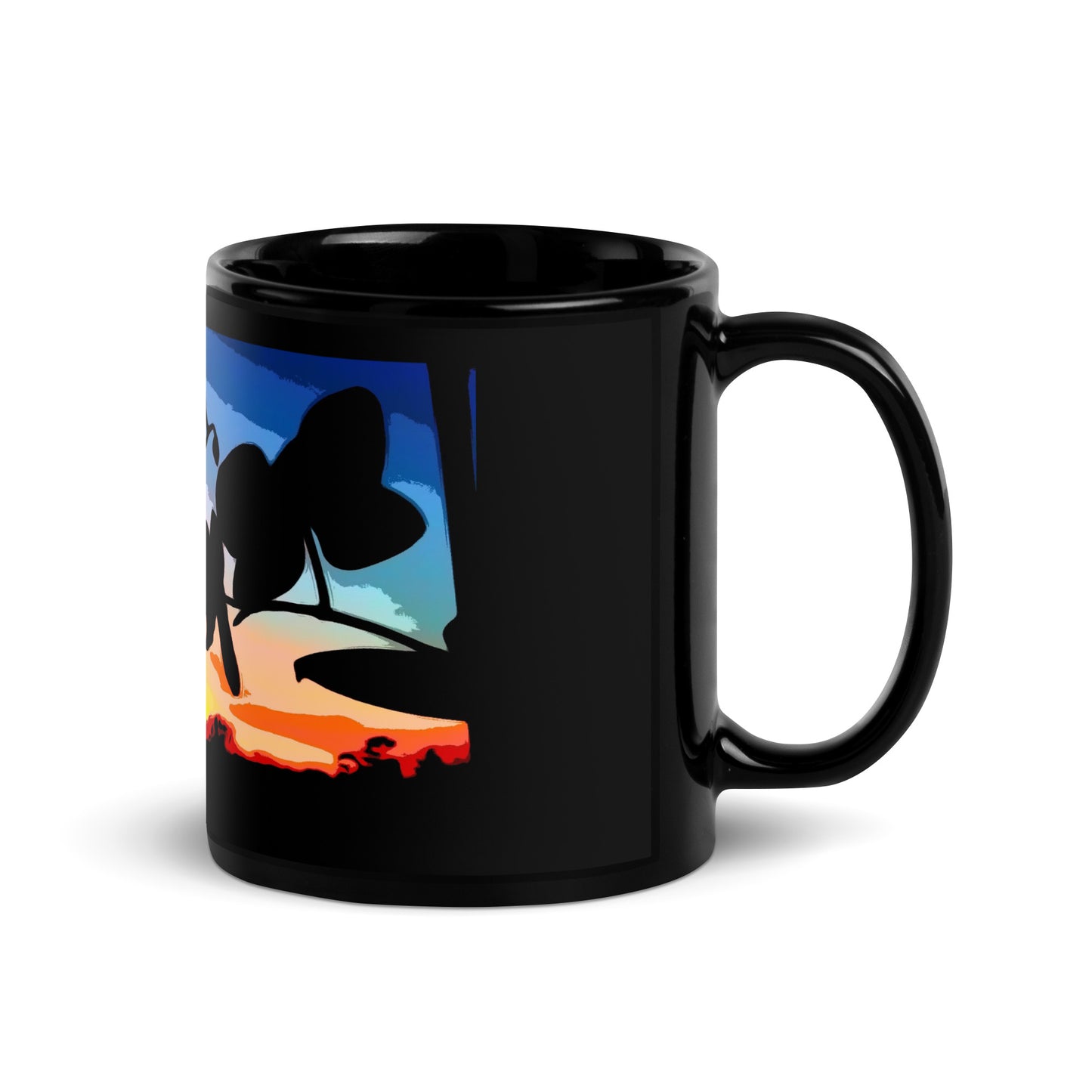 Orchid Flower at Sunset Mug