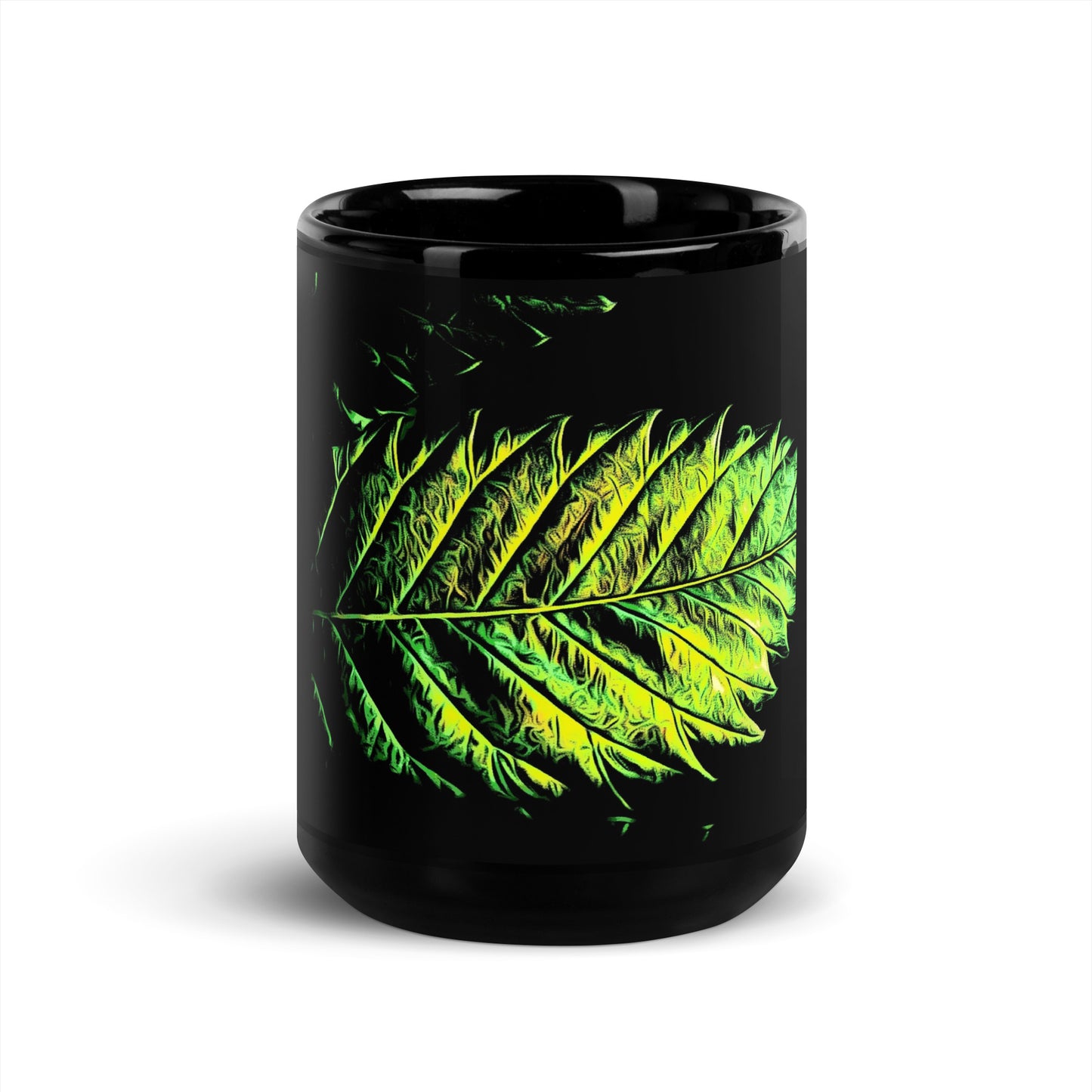 Double Serrated Cannabis Leaf Mug