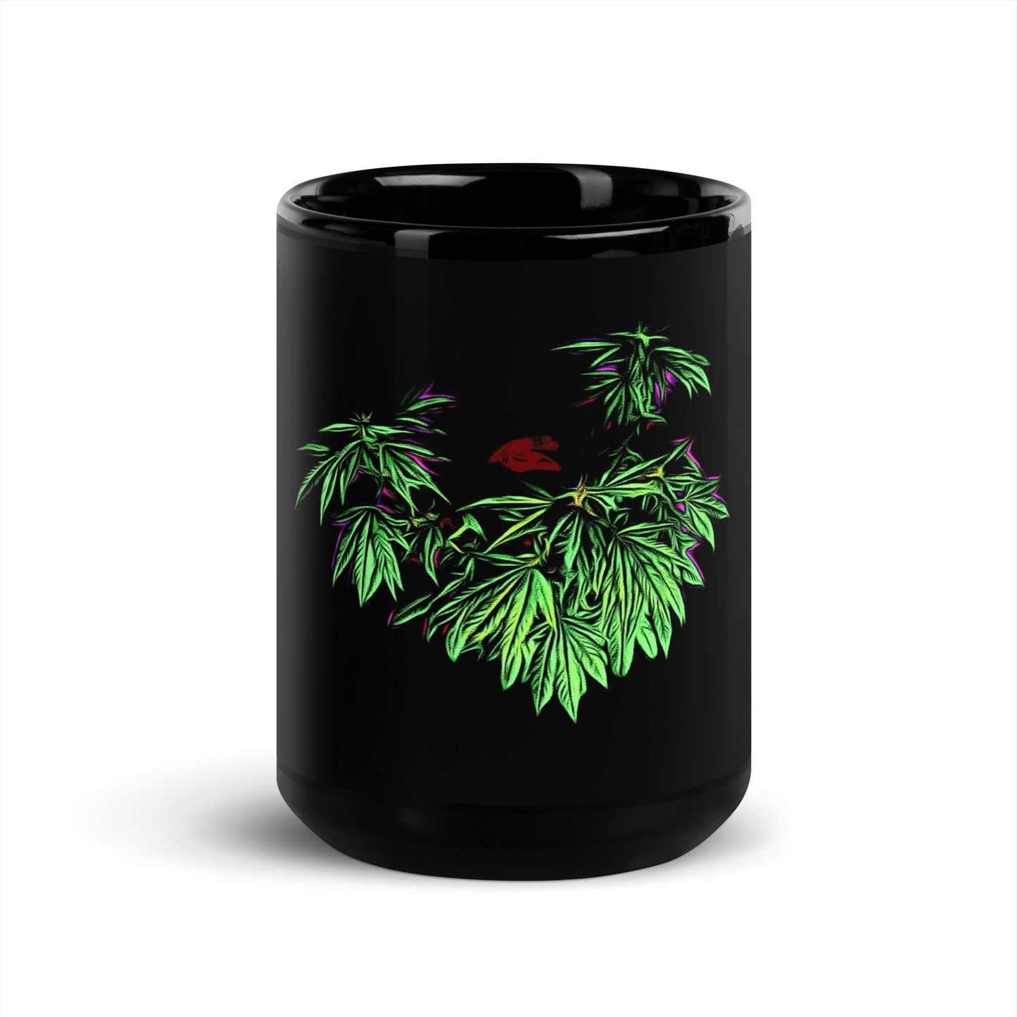 Heart Shaped Cannabis Plant Mug