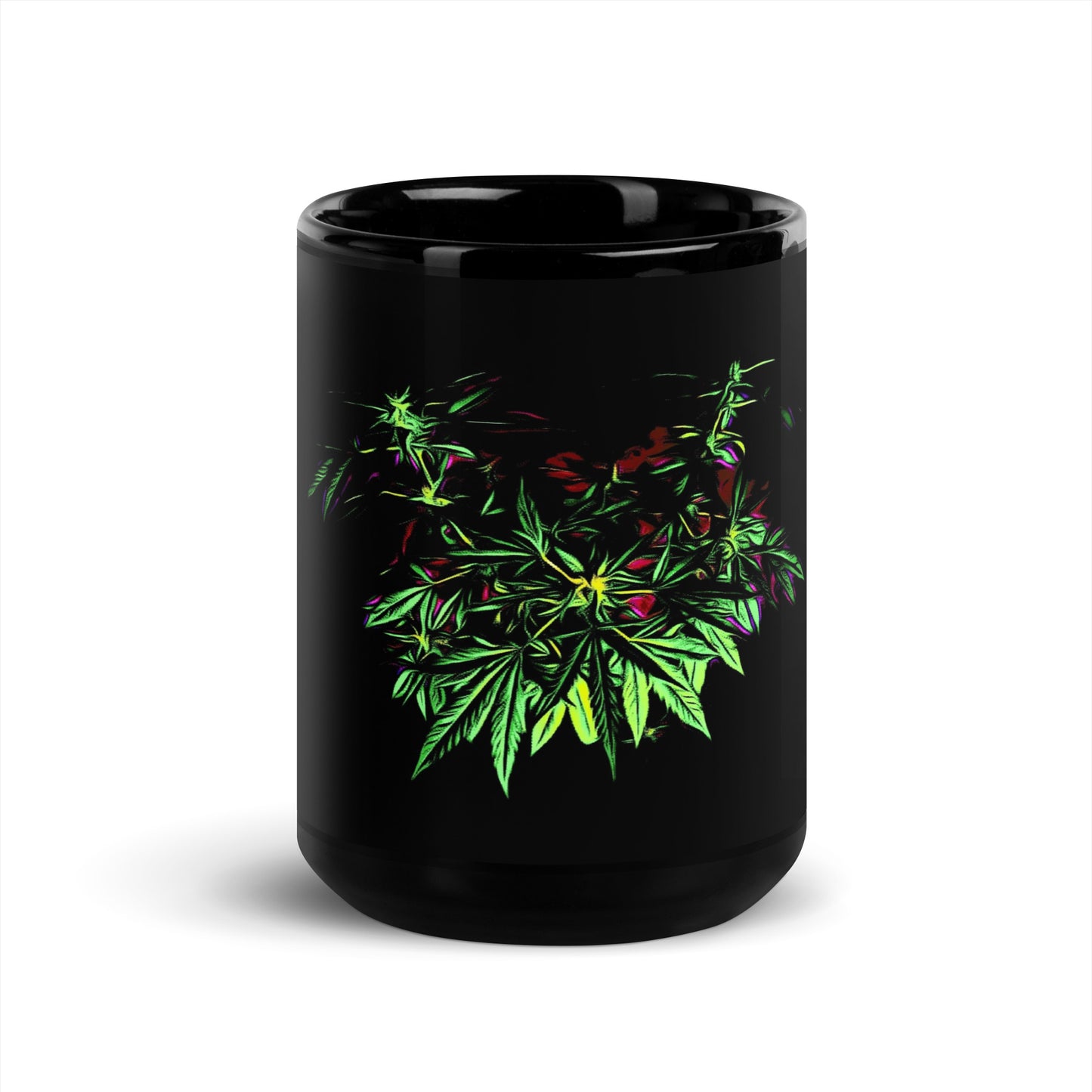 Flowering Wide Leaf Cannabis Plant Mug
