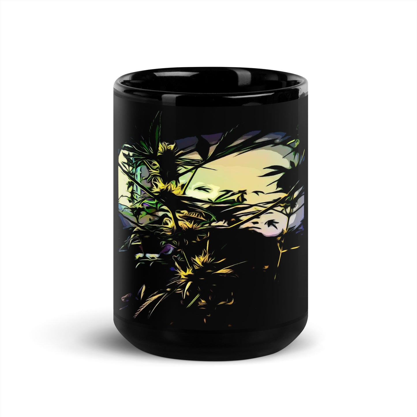Happy's Blaze Cannabis Variety Black Mug