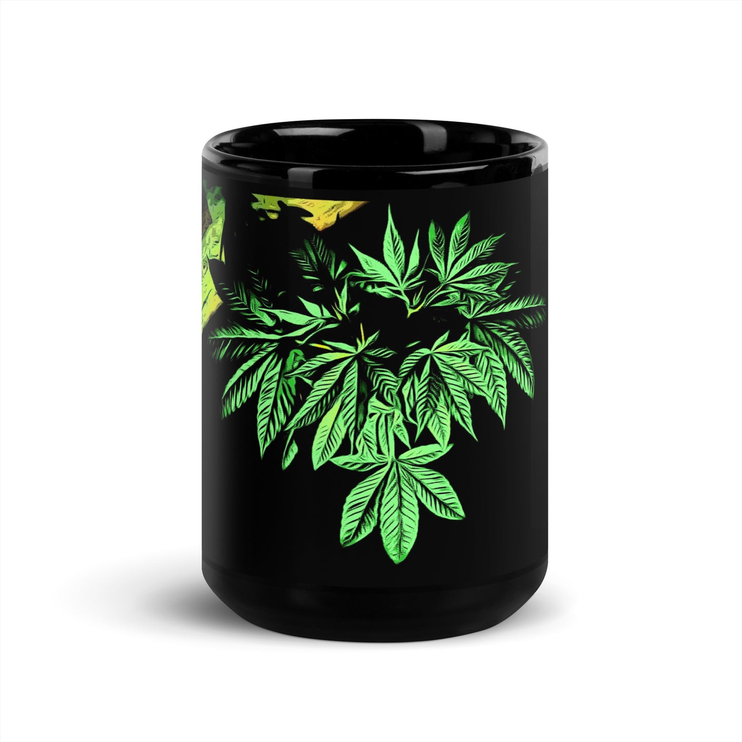 Sleeping Broad Leaf Cannabis Plant Mug