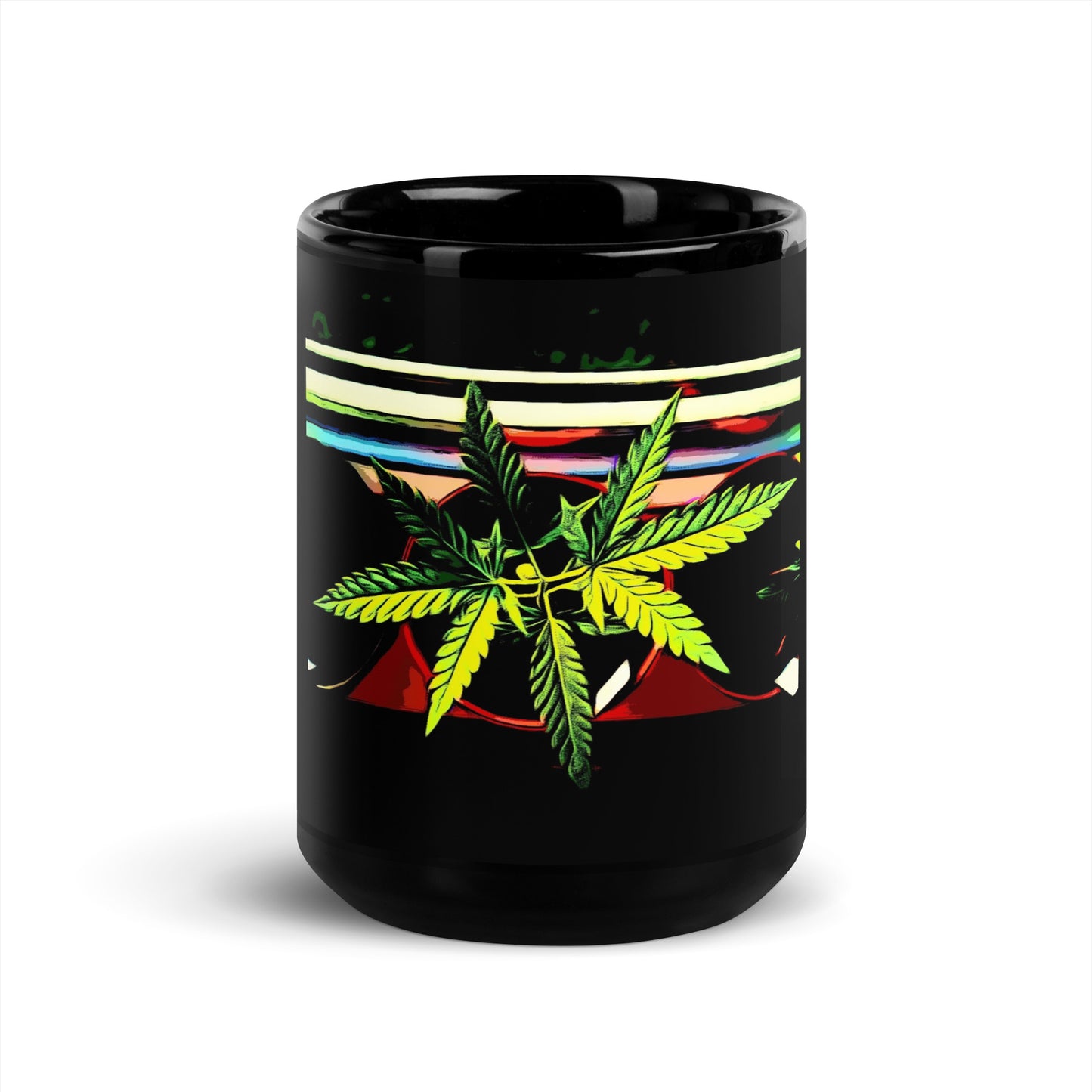Stripey Cannabis Plant Mug