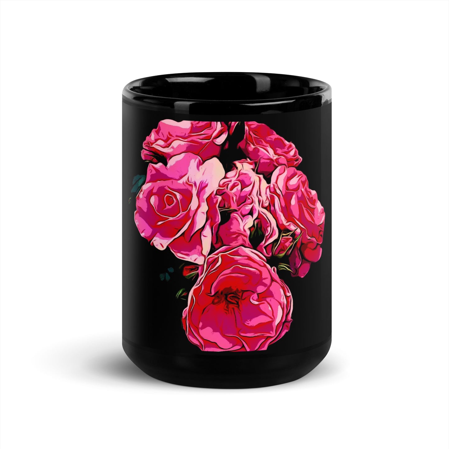 Pink Rose Flowers Mug