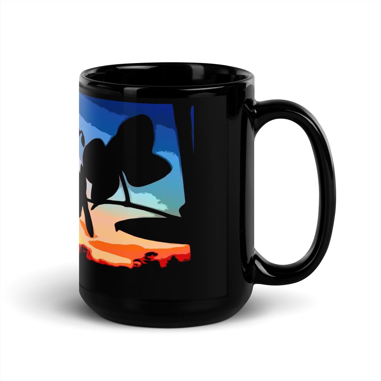 Orchid Flower at Sunset Mug