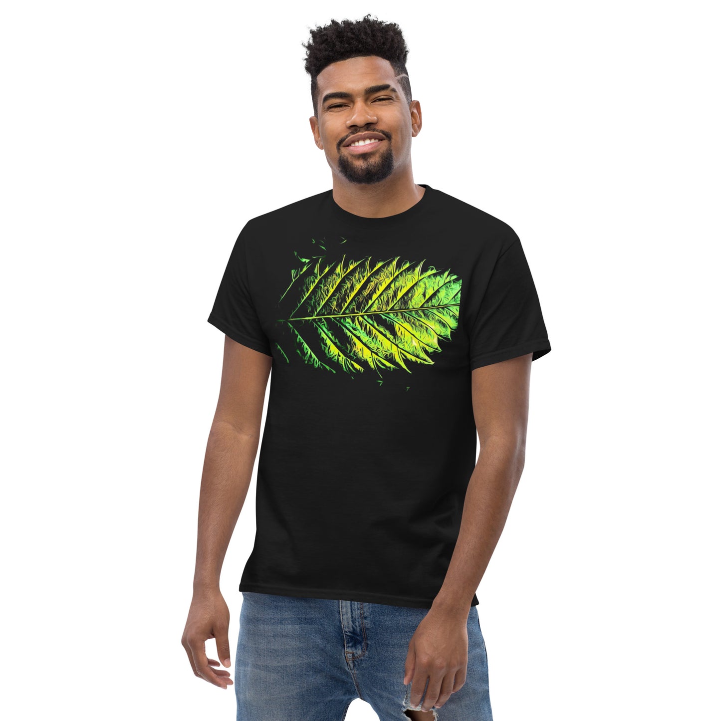 Double Serrated Cannabis Leaf Unisex T-shirt