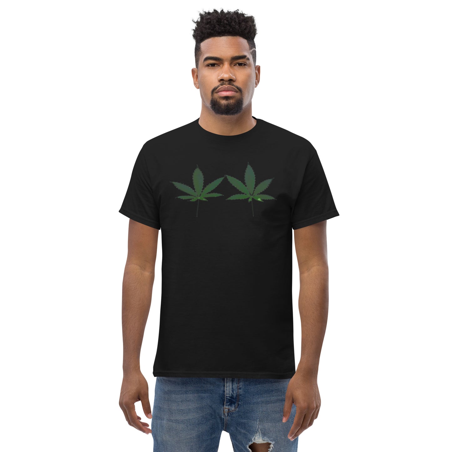 Green Cannabis Leaves Unisex T-shirt