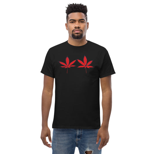 Red Cannabis Leaves Unisex T-shirt