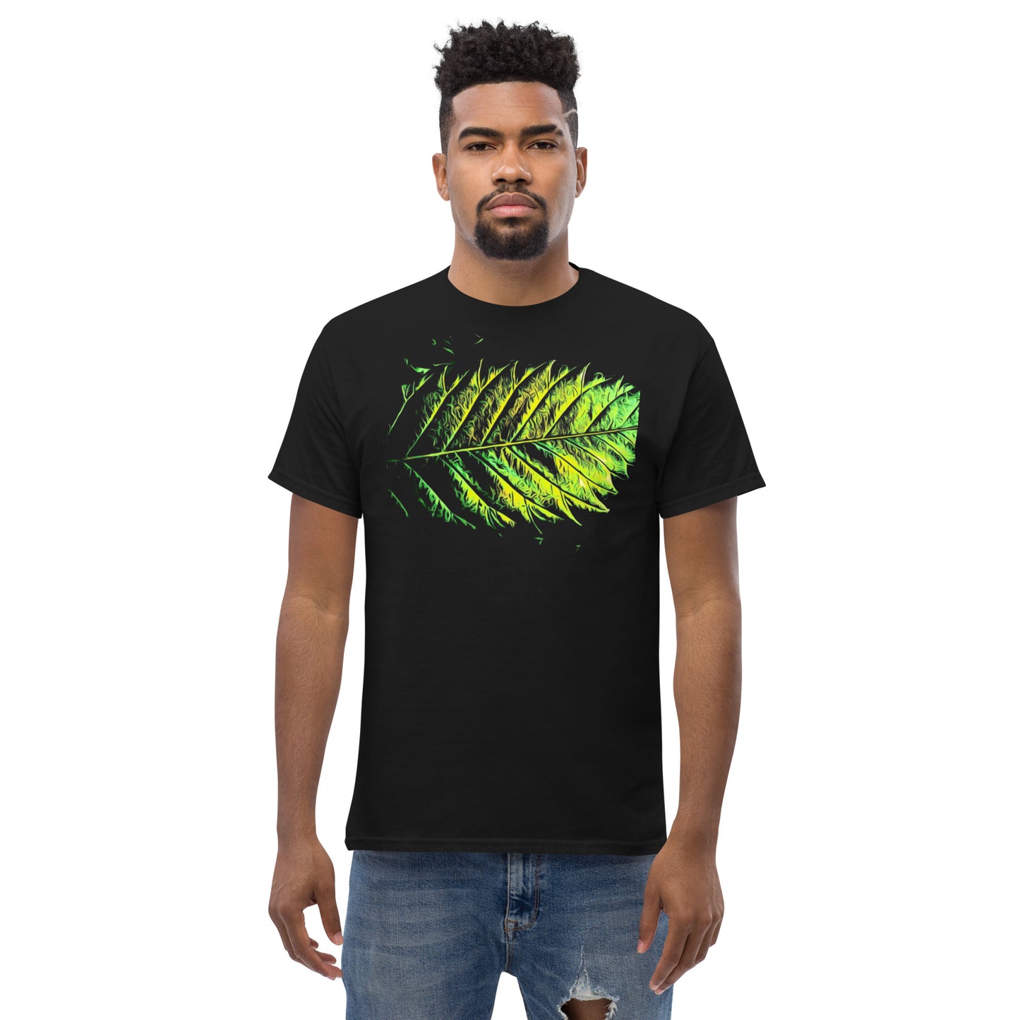 Double Serrated Cannabis Leaf Unisex T-shirt