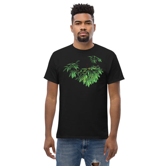 Heart Shaped Cannabis Plant Unisex T-shirt