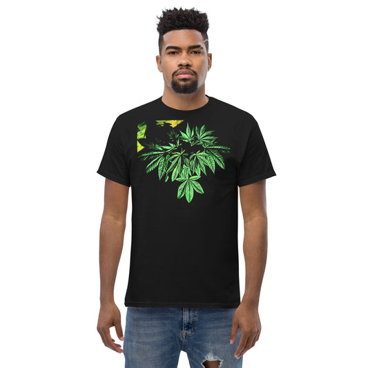 Sleeping Broad Leaf Cannabis Plant Unisex T-shirt