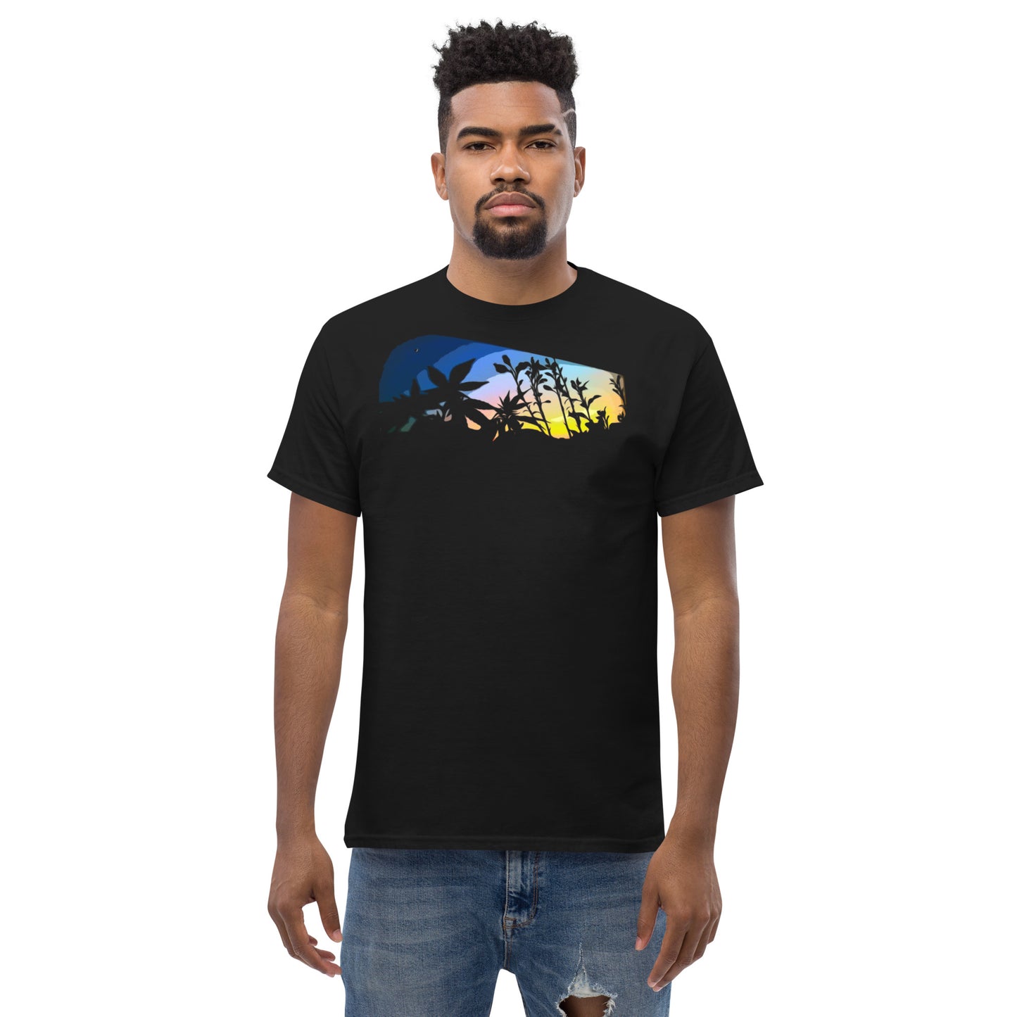 Cannabis and Starflower Moon Unisex T-shirt
