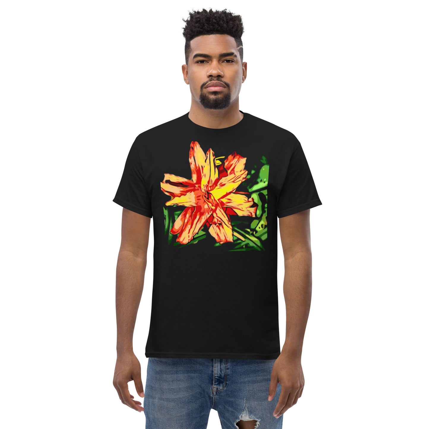 Orange Flower Unisex T-shirt