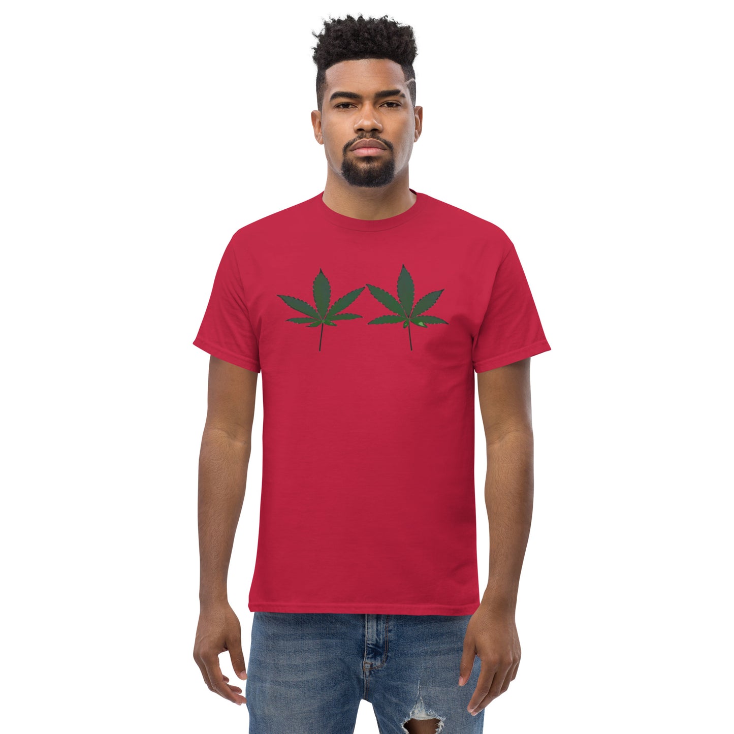Green Cannabis Leaves Unisex T-shirt