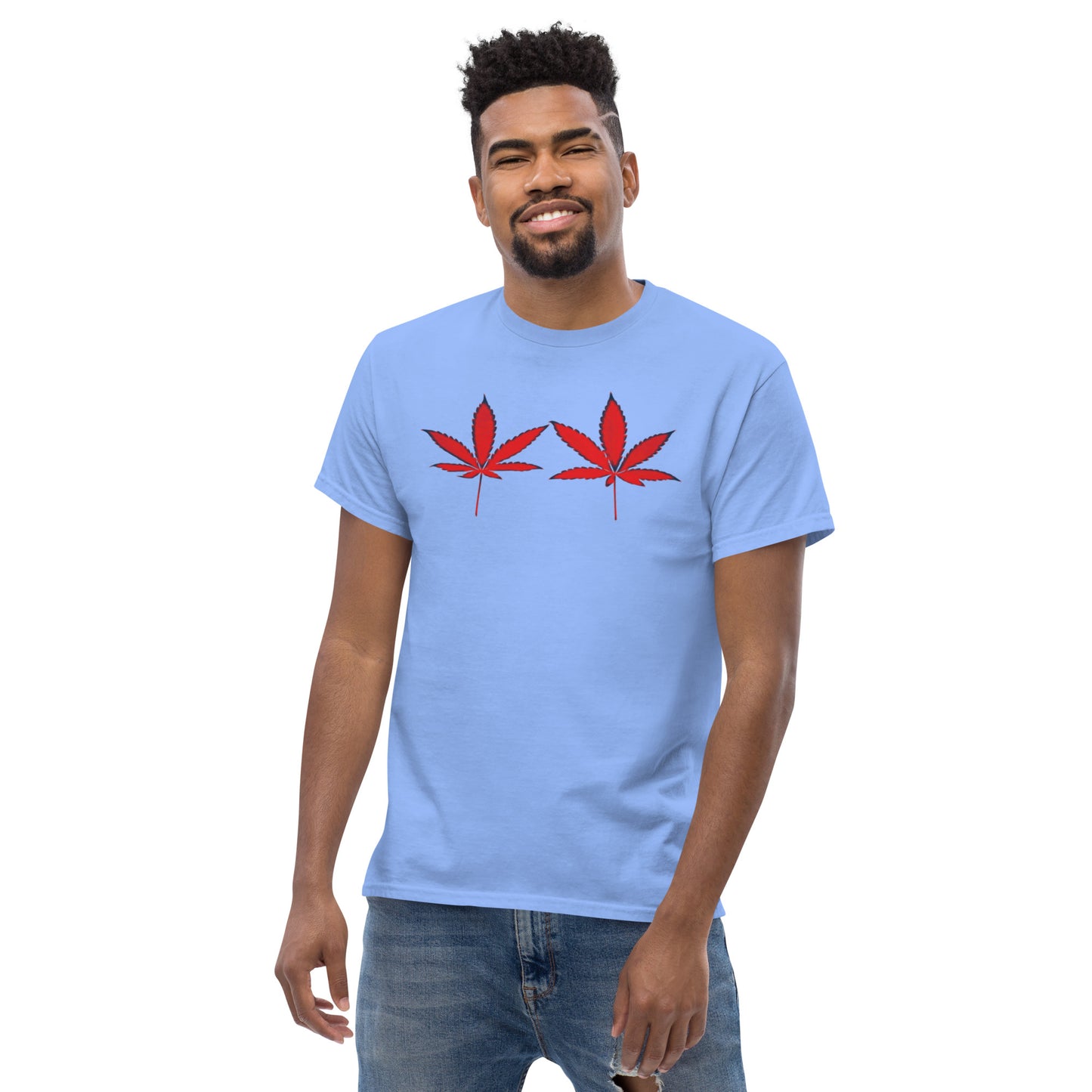 Red Cannabis Leaves Unisex T-shirt