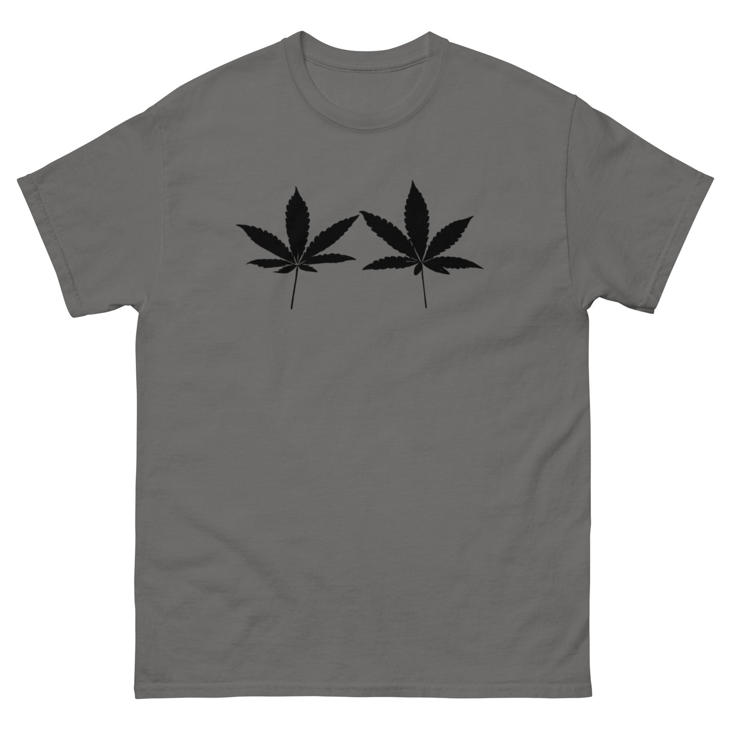 Black Cannabis Leaves Unisex T-shirt