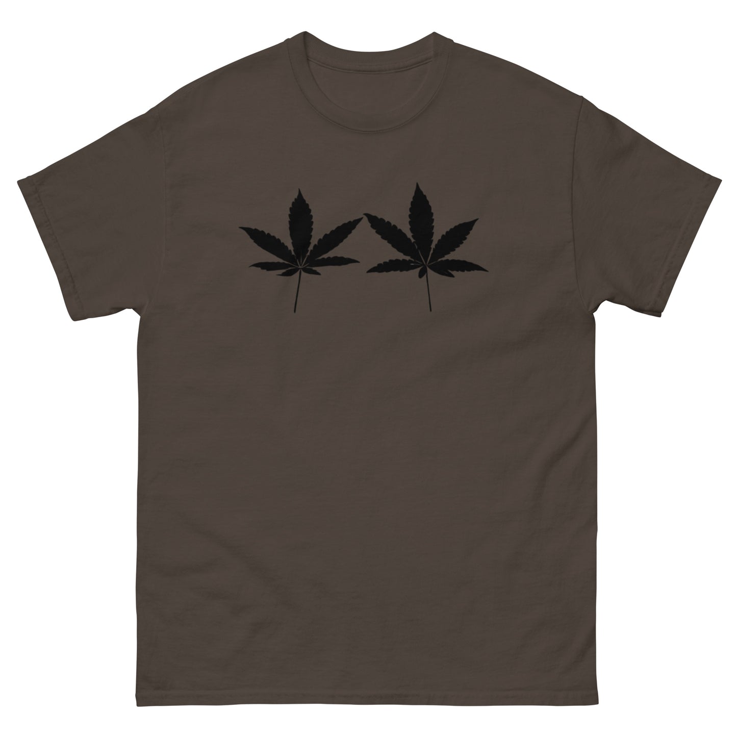 Black Cannabis Leaves Unisex T-shirt
