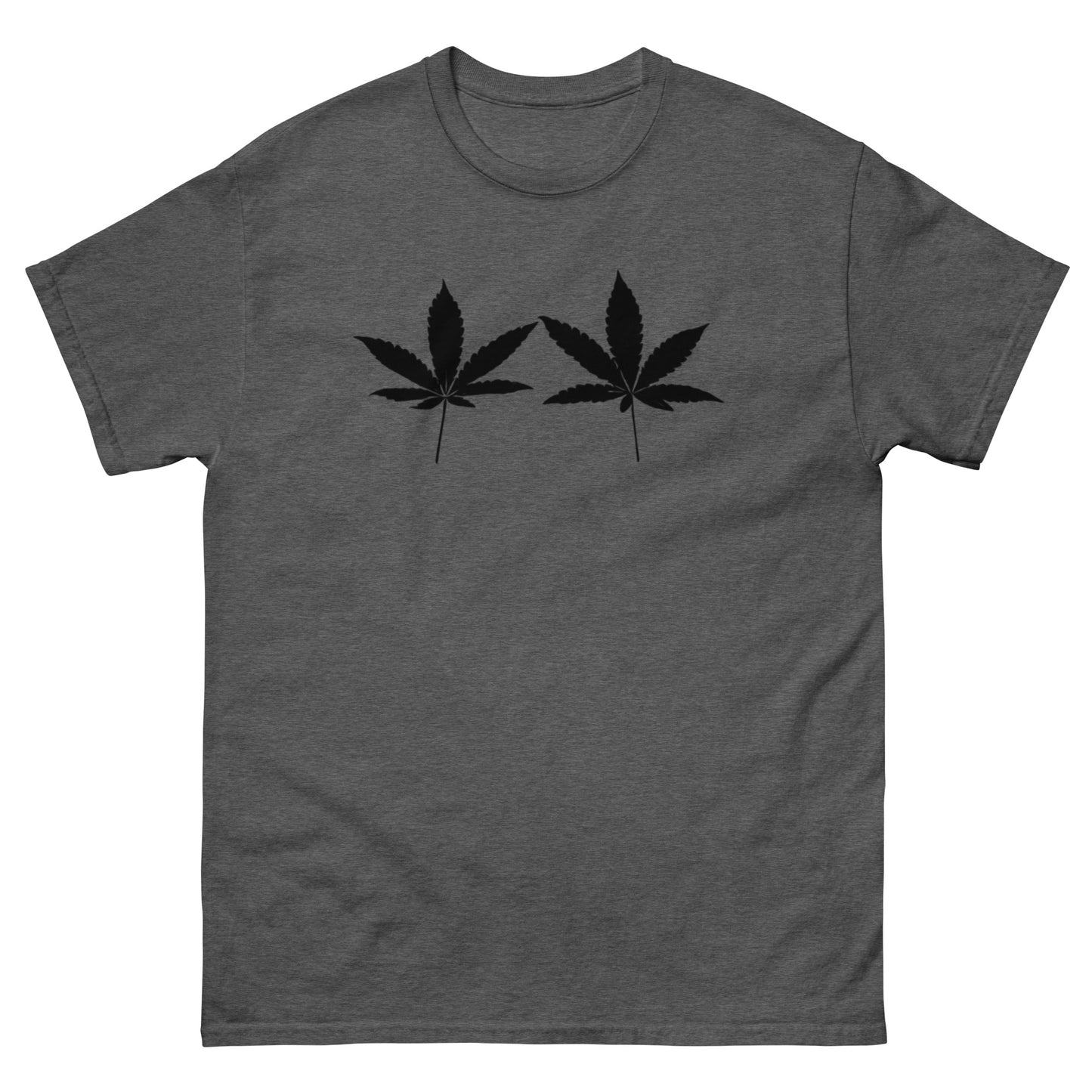 Black Cannabis Leaves Unisex T-shirt
