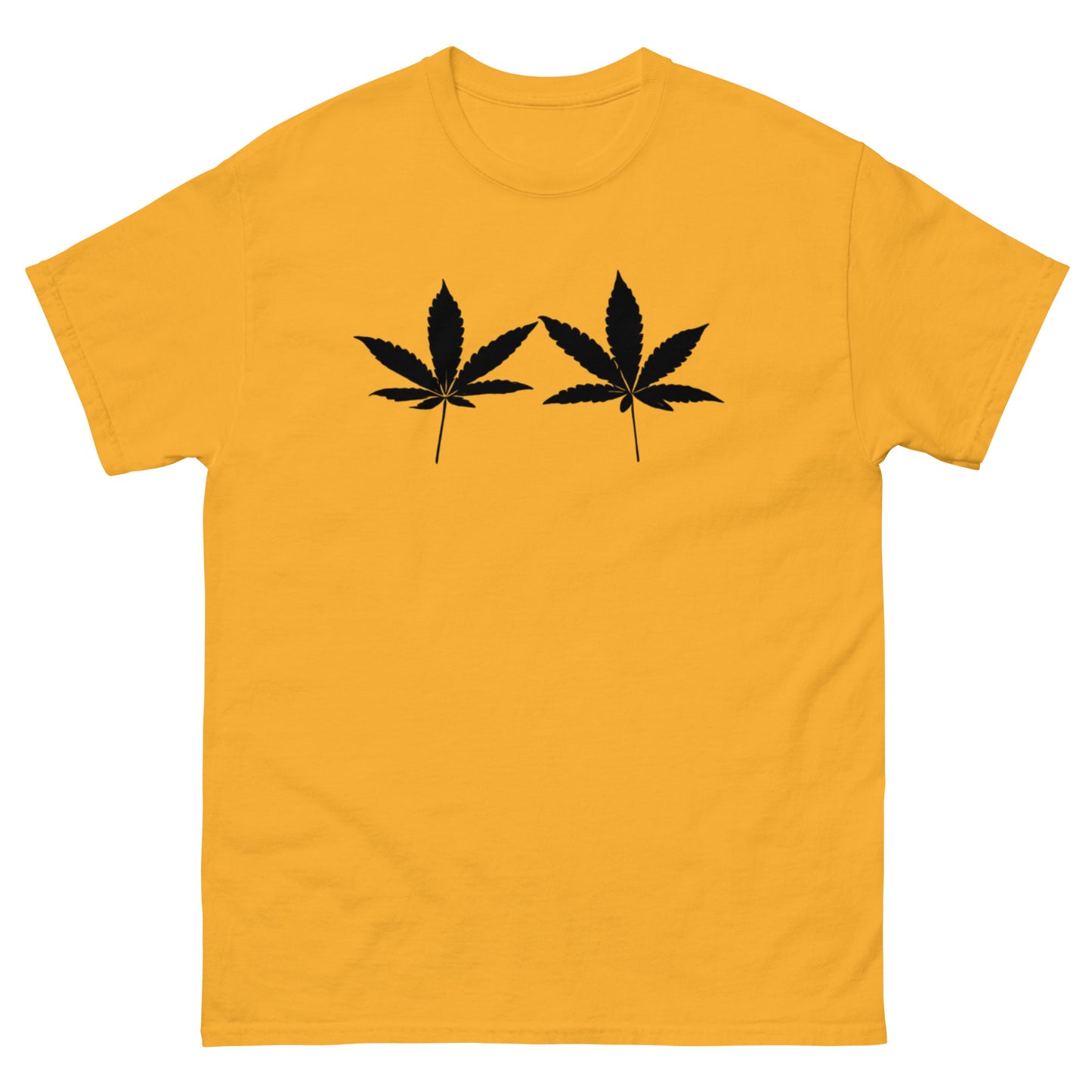 Black Cannabis Leaves Unisex T-shirt